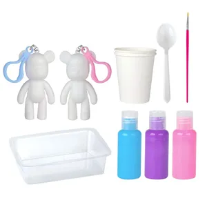 Marmornyckelringssats, Nallebjörnsform, Färg och Tillbehör