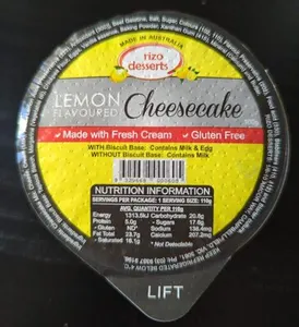 Lemon Flavoured Cheesecake