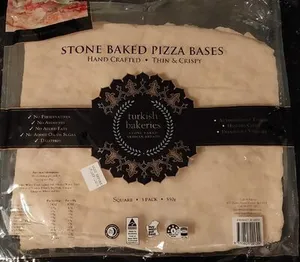Stone baked pizza bases