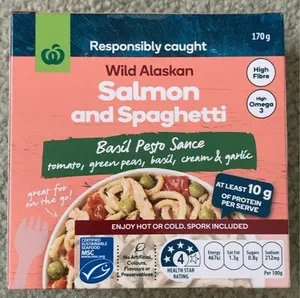 Wild Alaskan Salmon and Spaghetti