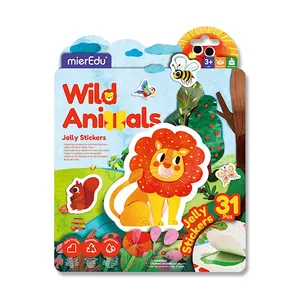 Jelly Stickers Vilda Djur Återanvändbara mierEdu