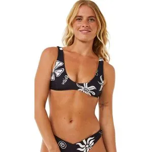 Rip Curl Women's Holiday Bralette Bikini Top Black L