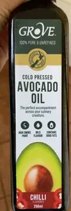 Grove 100% Cold Pressed Chilli Flavoured Extra Virgin Avocado Oil