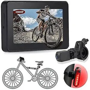 Cykelbackspegel 1080p kamera och 4,3 tum skärm, 130° vidvinkel färg nattseende