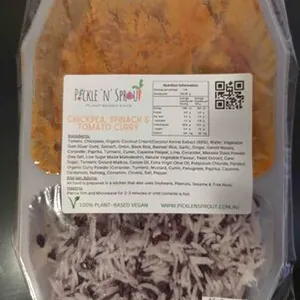 Chickpea Spinach & Tomato Currt