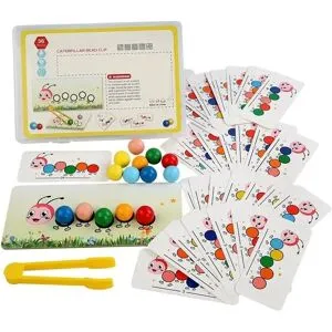 OBOSOE Clip Pärlor Leksaker Färg Sortering Montessori Leksak Utbildningsleksaker Förskola Lärande Leksaker Gåvor Skill Leksak För Förskolebarn