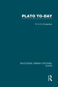 Plato Today (RLE: Plato)