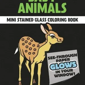 Little Baby Animals Stained Glass Coloring Book