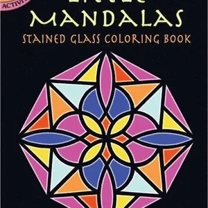 Mini Mandalas Stained Glass Coloring Book