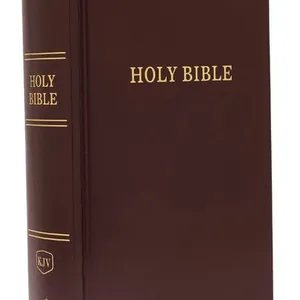 KJV, Pew Bible, Hardcover, Burgundy, Red Letter, Comfort Print