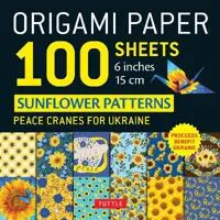 Origami Paper 100 Sheets Sunflower Patterns