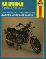 Suzuki GS550 (77 - 82) & GS750 Fours (76 - 79) Haynes Repair Manual