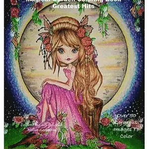 Heather Valentin's Magical Garden Greatest Hits Coloring Book: Fantasy, Flowers, Dragons, And More Coloring Book