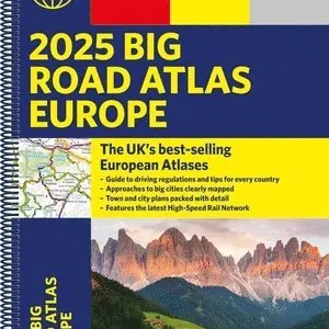 2025 Philip's Big Road Atlas of Europe
