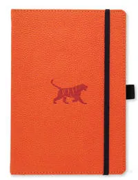 Dingbats* Wildlife A5+ Plain - Orange Tiger Notebook