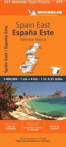 Spain East, Valencia, Murcia - Michelin Regional Map 577