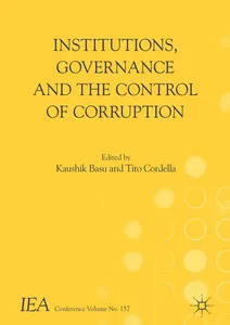 Institutions, Governance and the Control of Corruption
