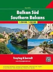Southern Balcans - Bosnia and Herzegovina, Serbia, Montenegro, Kosovo, Macedonia, Albania, Greece, Bulgaria, Romania, Moldova Road Atlas 1:200 000 - 1:500 000