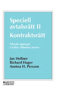 Speciell Avtalsrätt Ii - Kontraktsrätt, Andra Häftet - Allmänna Ämnen