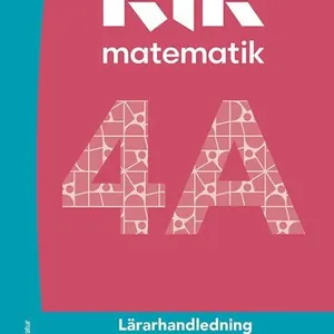 Rik matematik 4A Lärarpaket - Tryckt bok + Digital lärarlicens 36 mån