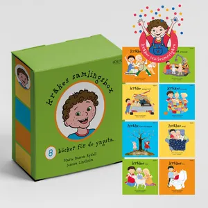 Kråkes Samlingsbox - 8 Böcker För De Yngsta