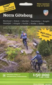 Norra Göteborg 1:50.000 Bohusleden etapp 2-10, Vättlefjällsleden samt Vildmarksleden ingår