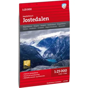 Calazo förlag Høyfjellskart Jostedalen 1:25.000 NoColour OneSize
