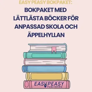 Bokpaket med lättlästa böcker för anpassad skola och äppelhyllan