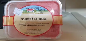 Sorbet à la fraise